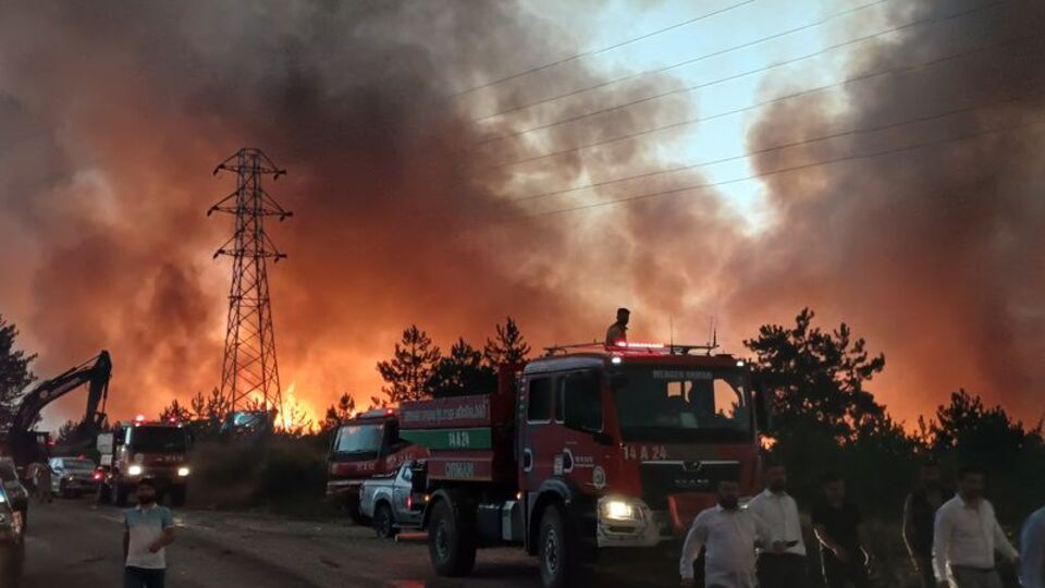 Karabük'te alevler yeniden yükseldi!