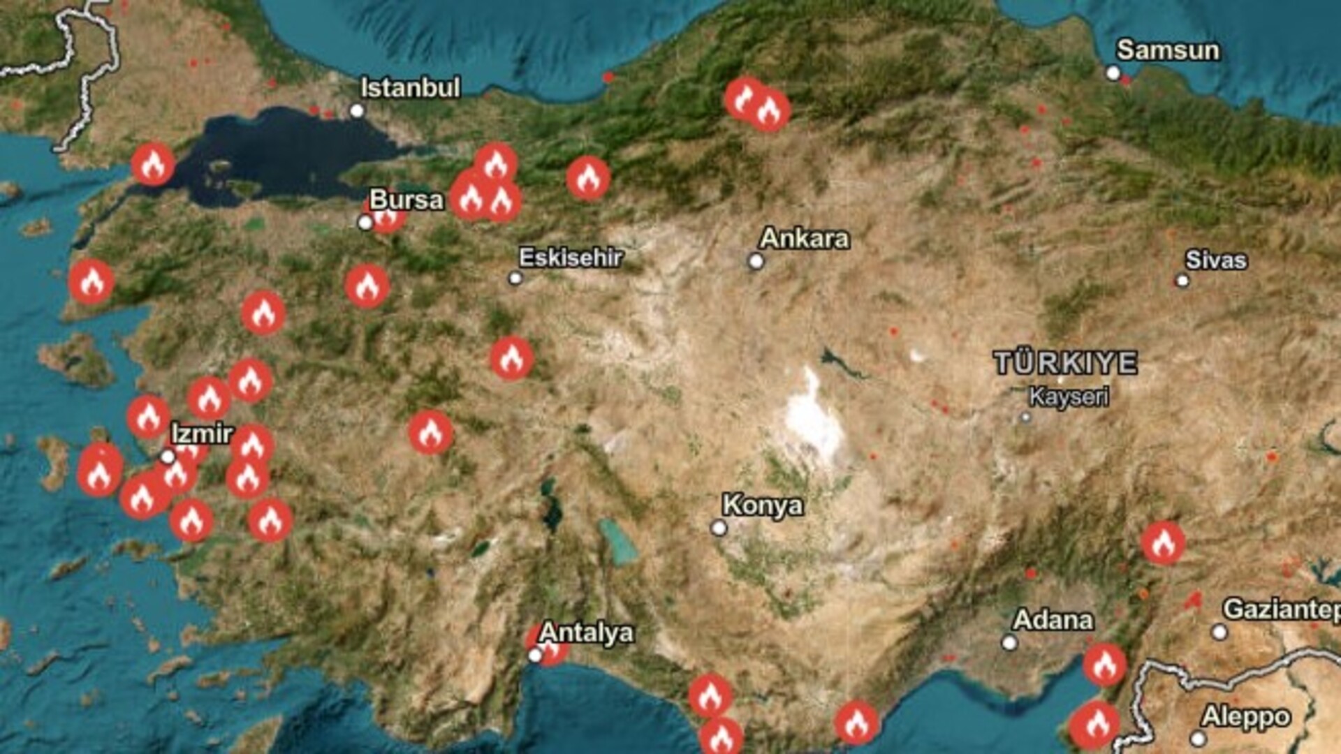 Karabük, Kahramanmaraş, İzmir ve Bursa'da Yangınlar: Hangi Bölgeler Etkilendi?