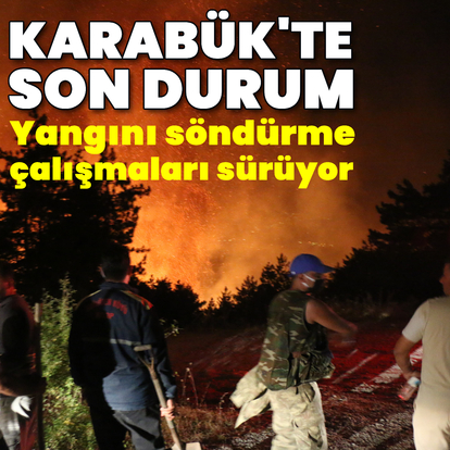 Karabük'teki orman yangını devam ediyor! İşte son durum