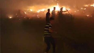 Havai fişek yangınında gözaltılar!