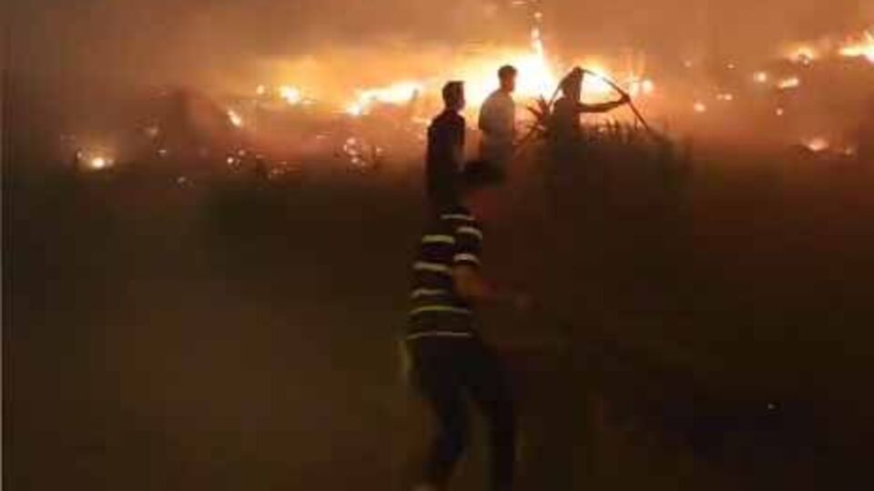 Havai fişek yangınında gözaltılar!