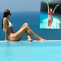 Dünyaca ünlü model tatil için Antalya'da