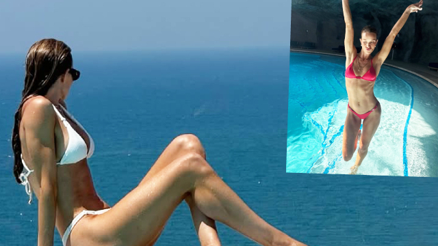 Dünyaca ünlü model tatil için Antalya'da