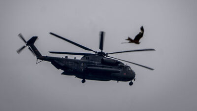 Almanya'da askeri helikopter düştü