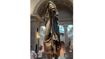 Marcus Aurelius'un heykeli Cumhurbaşkanlığı Millet Kütüphanesi'nde