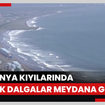 Japonya kıyılarında büyük dalgalar meydana geldi