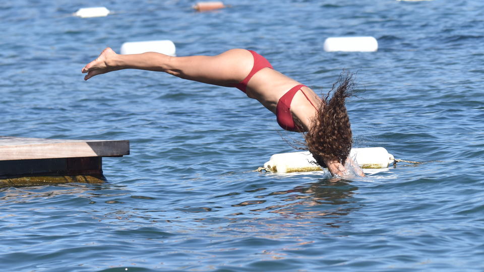 Serin sulara balıklama atlayış