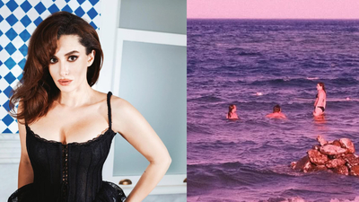 Sevgilisiyle tatile çıktı