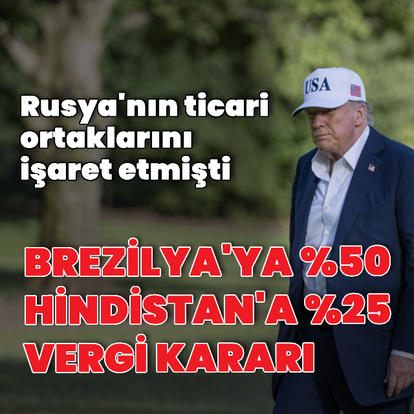 ABD'den Hindistan'a ve Brezilya'ya verdi