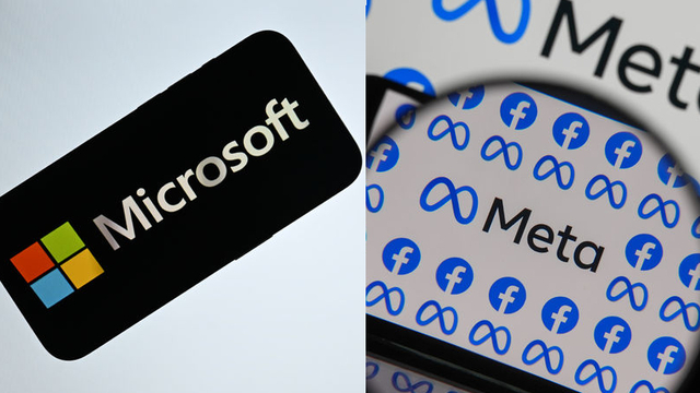 Microsoft ve Meta'nın geliri arttı