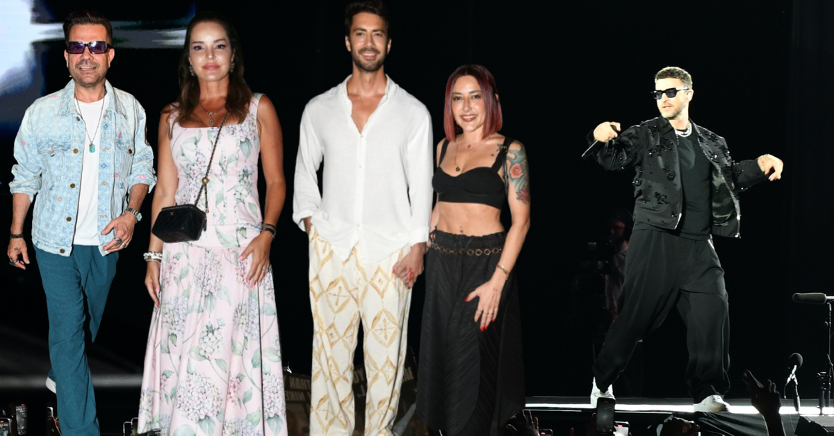 Justin Timberlake konserine ünlü akını