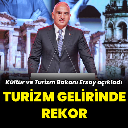 Bakan Ersoy açıkladı: Turizm gelirinde rekor