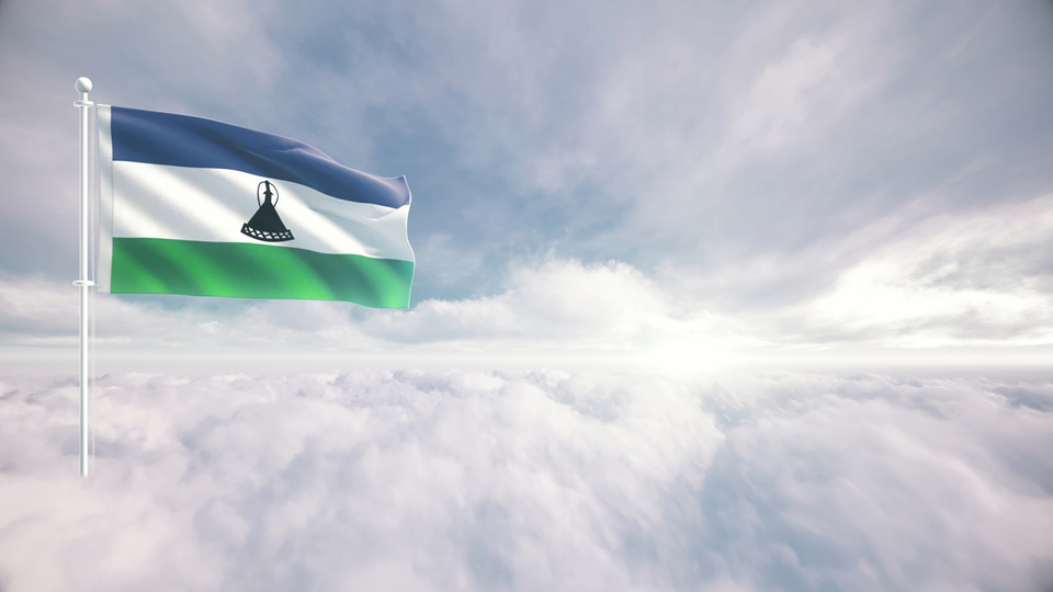 Lesotho bayrağı nedir?