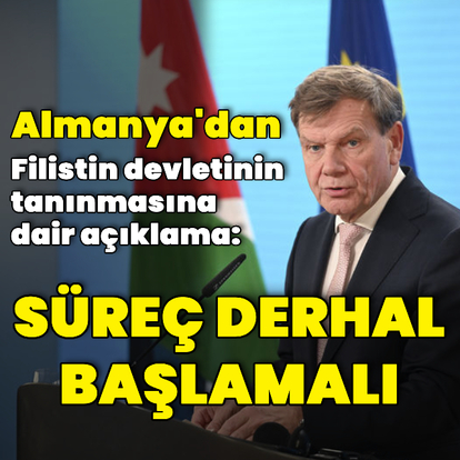 Almanya'dan Filistin açıklaması: Süreç başlamalı