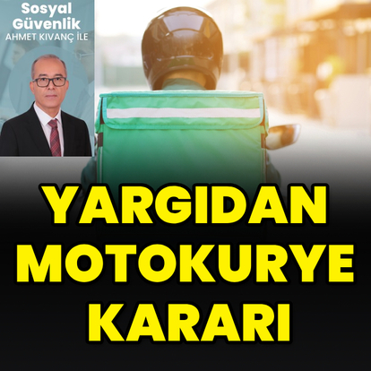 Yargıdan motokurye kararı