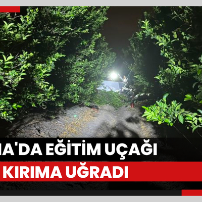 Adana'da eğitim uçağı düştü, 2 kişi yaralandı