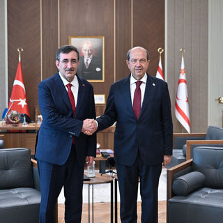 Yılmaz, KKTC Cumhurbaşkanı ile görüştü