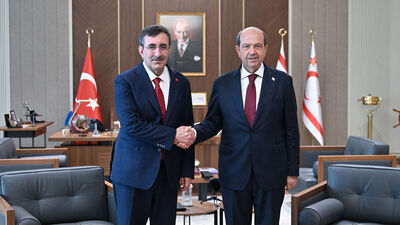 Yılmaz, KKTC Cumhurbaşkanı ile görüştü