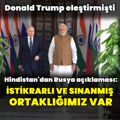 Hindistan'dan Rusya açıklaması