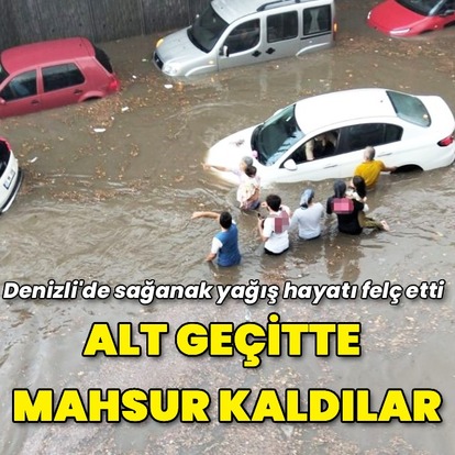 Ev ve alt geçitleri su bastı