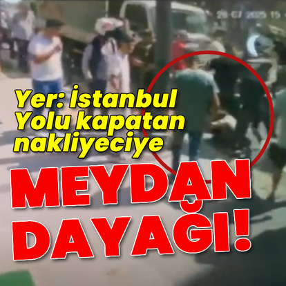 Yolu kapatan nakliyeciye meydan dayağı!