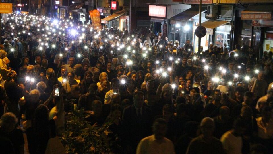 Trabzon'da sessiz yürüyüş