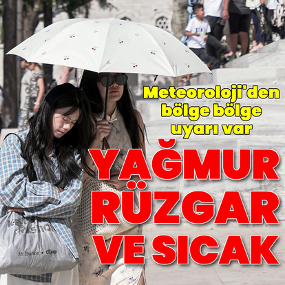 Sağanak yağmur ve kuvvetli rüzgar var!