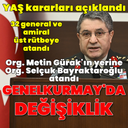 YAŞ Toplantısı sona erdi