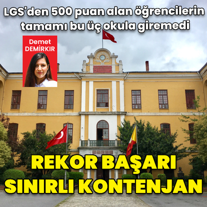 Rekor başarı, sınırlı kontenjan