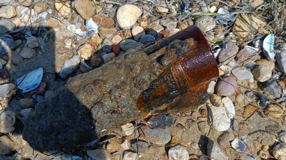 Çanakkale'de patlamamış top mermisi bulundu