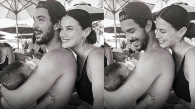 Ünlü çiftin aile mutluluğu