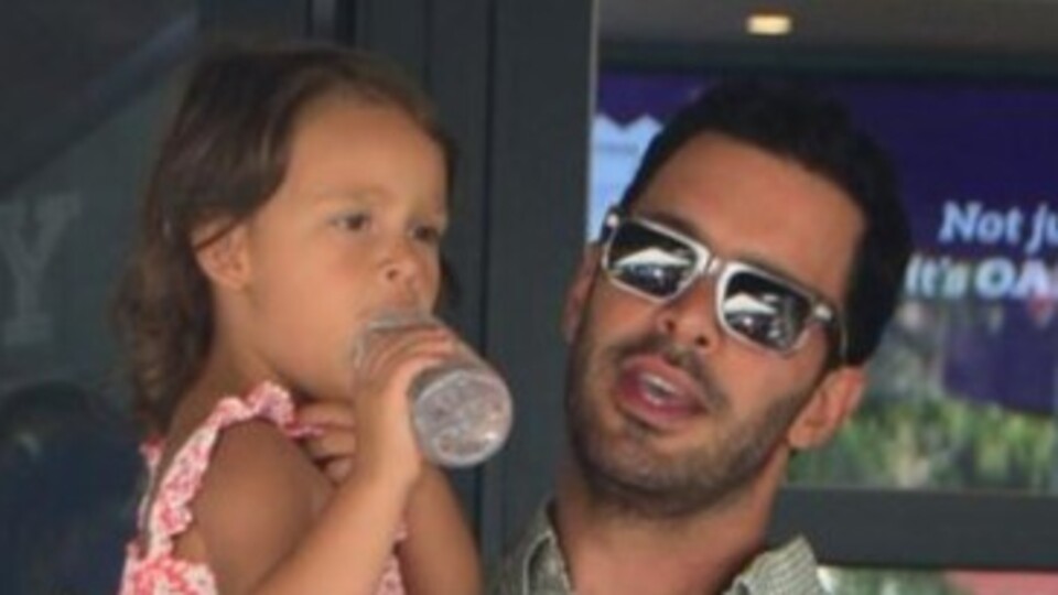 Baba-kızın gezme keyfi