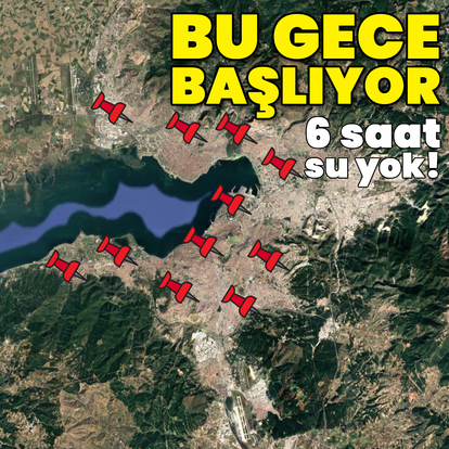 İzmir'de su kesintileri başlıyor!