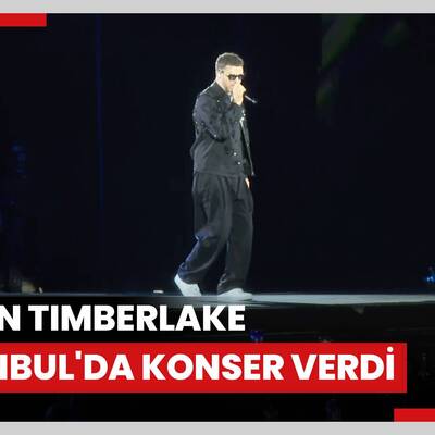 Dünyaca ünlü şarkıcı Justin Timberlake, İstanbulda konser verdi