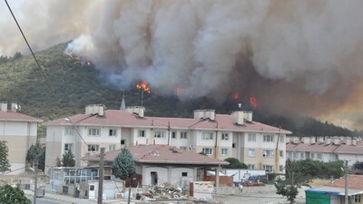 Yağmur yetişti, kontrol altına alındı!
