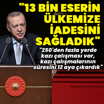 Cumhurbaşkanı Erdoğan'dan açıklamalar