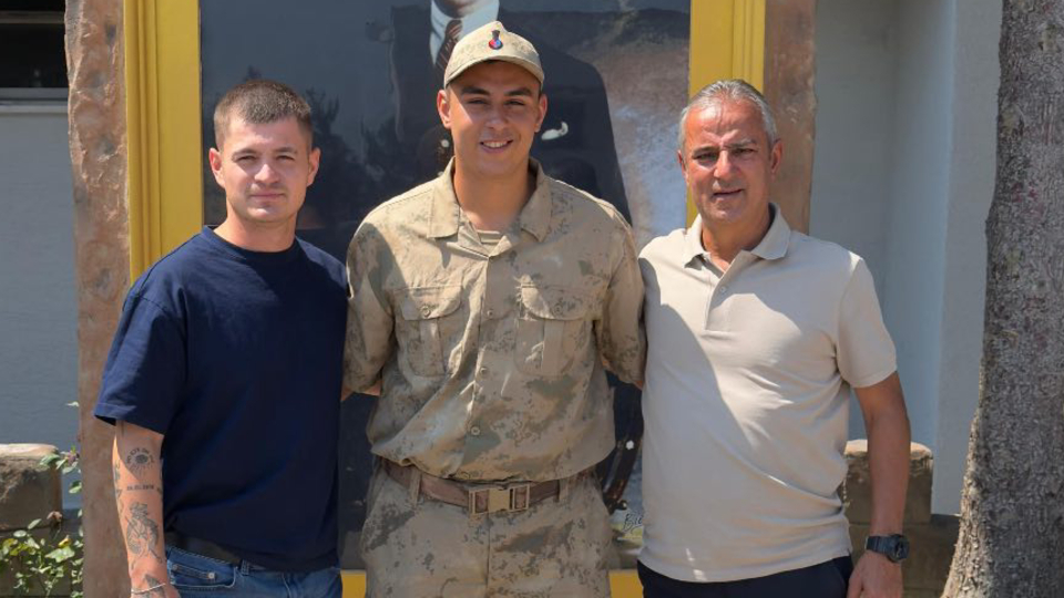 İsmail Kartal'ın oğlu askere gitti