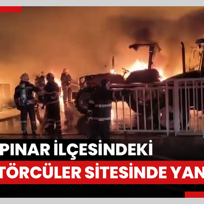 Diyarbakır'ın Kayapınar ilçesindeki Traktörcüler Sitesi'nde yangın