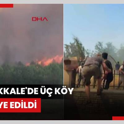 Çanakkale'de üç köy tahliye edildi