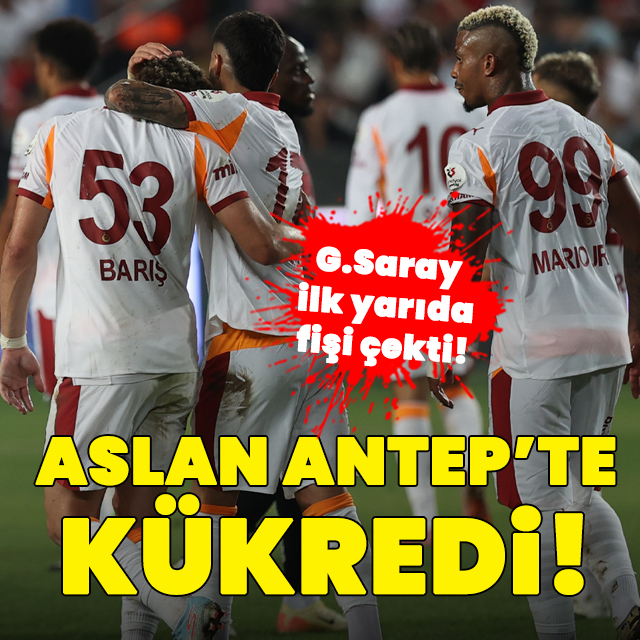 G.Saray 3 puanı 3 golle aldı!