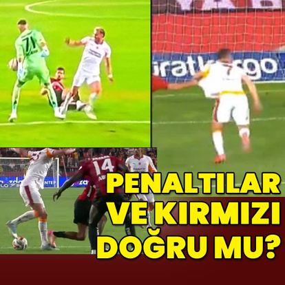Penaltılar ve kırmızı kart doğru mu?