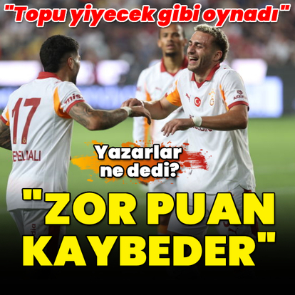 "Zor puan kaybeder"
