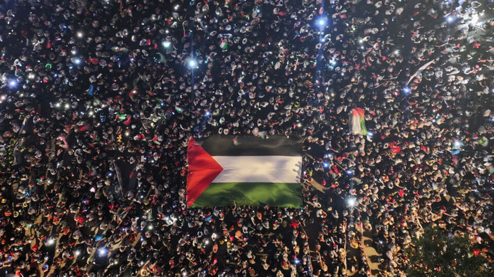 Beyazıt'tan Ayasofya'ya Gazze yürüyüşü