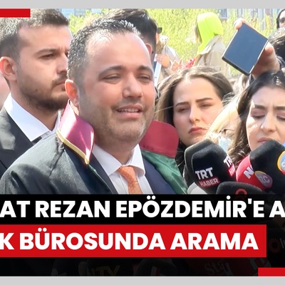 Avukat Rezan Epözdemir'e ait hukuk bürosunda arama