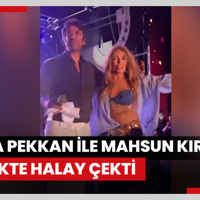 Ajda Pekkan ile Mahsun Kırmızıgül birlikte halay çekti