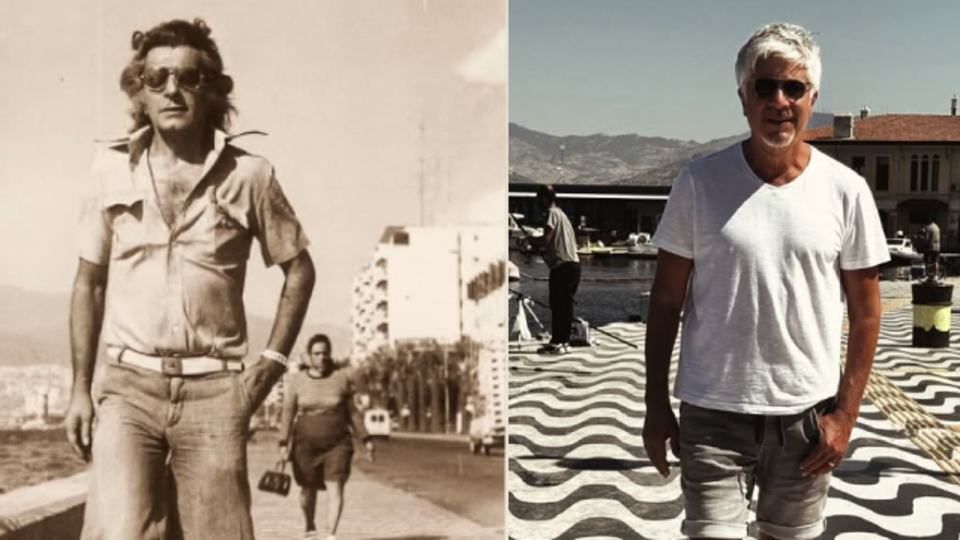 50 yıl sonra aynı yerde poz verdi