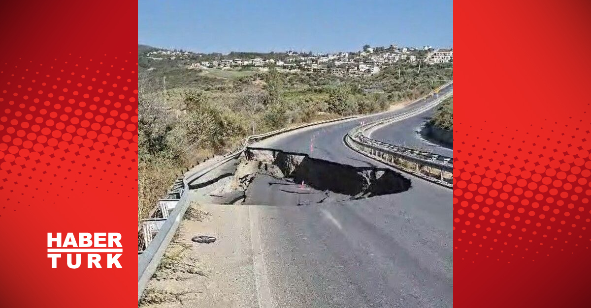 Söke-kuSadasi Karayolu’nda Yol Çöktu | Oğlu Dakika Haberleri