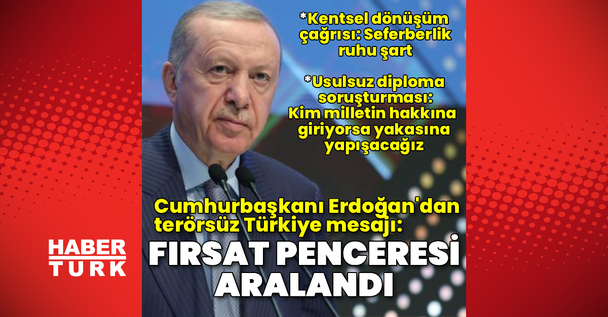 Cumhurbişkanı Erdoğan’dan Önemli Akuklamalar