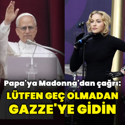 Madonna'dan Papa'ya Gazze çağrısı