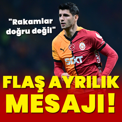 Alvaro Morata'dan flaş ayrılık mesajı!